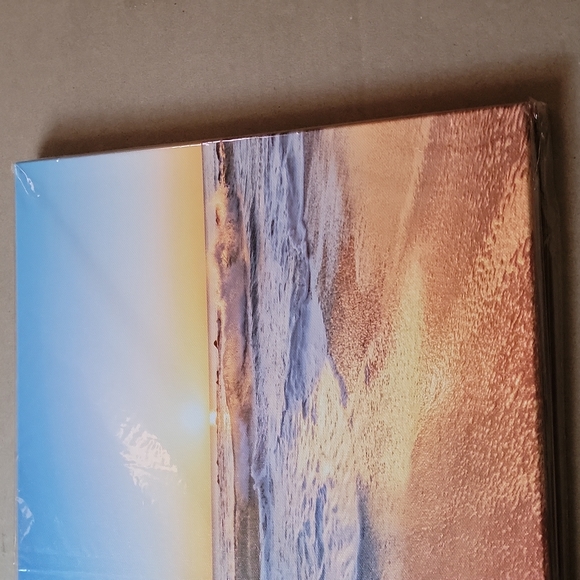 💚1pc Living Room Decor Canvas Wall Art Decorative Frame Wall Decor, Beach - Picture 4 of 5